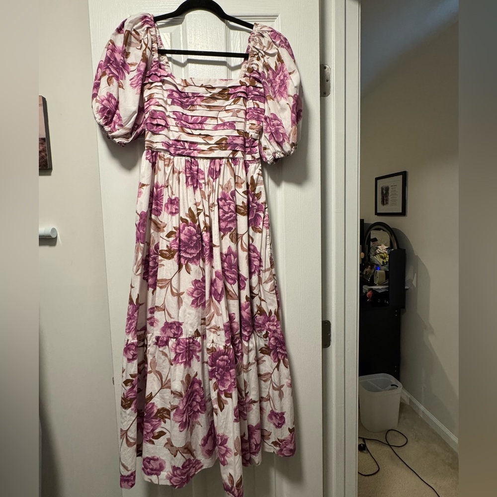 Abercrombie & Fitch Emerson Floral Midi Dress - Picture 2 of 5